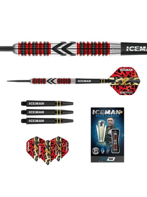 DART SZETT STEEL RED DRAGON GERWYN PRICE FIREBIRD, 21G 90% WOLFRAM