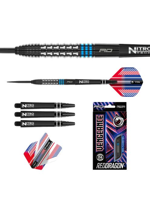 DART SZETT STEEL RED DRAGON VENGEANCE BLUE 24G 90% WOLFRAM