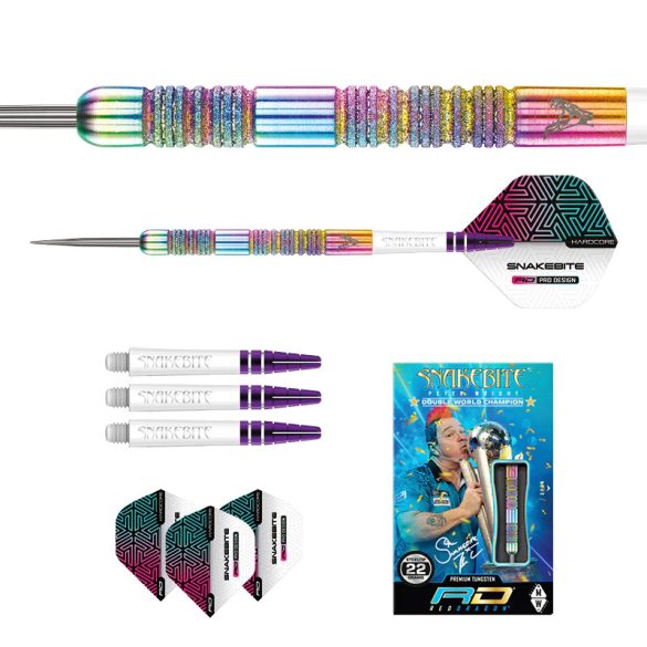 DART SZETT STEEL RED DRAGON PETER WRIGHT DIAMOND FUSION SPECTRON SE 21G 90% WOLFRAM