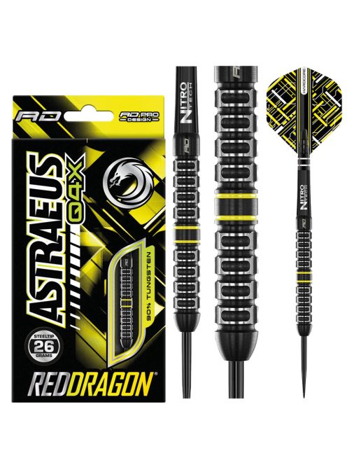 DART SZETT STEEL RED DRAGON ASTRAEUS Q4X PARALLEL 26G 90% WOLFRAM