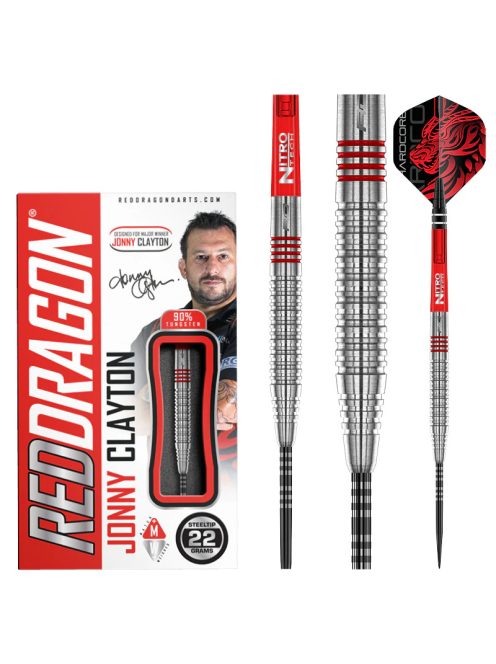 DART SZETT STEEL RED DRAGON JONNY CLAYTON ORIGINAL 2.0, 22G 90% WOLFRAM