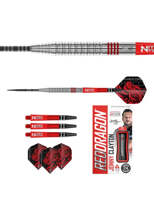  DART SZETT STEEL RED DRAGON JONNY CLAYTON ORIGINAL 2.0, 24G 90% WOLFRAM