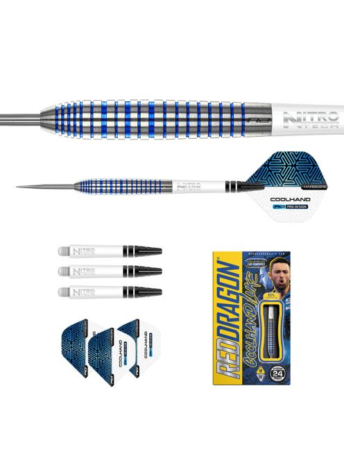 DART SZETT STEEL RED DRAGON LUKE HUMPHRIES TX3 COOL BLUE SE 22G 90% WOLFRAM