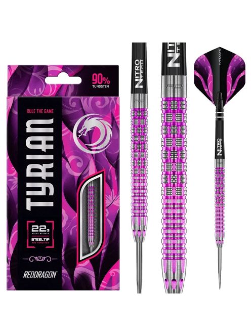 Dart szett steel Red Dragon Tyrian 22g, 90%