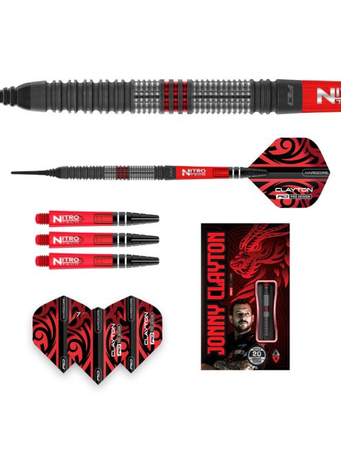 Dart szett steel Red Dragon Jonny Clayton Hiraeth 20g, 90%