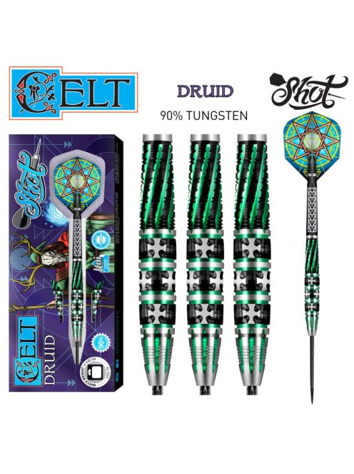 DARTS SZETT SHOT STEEL,CELT DRUID,23G, 90% WOLFRAM