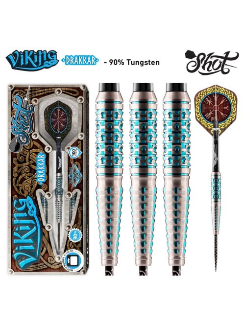 DARTS SZETT SHOT STEEL, VIKING DRAKKAR 25G, 90% WOLFRAM