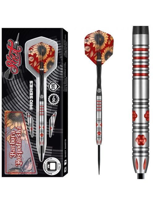 Darts szett steel Shot Pro Series Barbora Hospodárská 21g, 90% wolfram