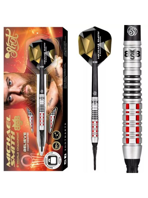 DARTS SZETT STEEL SHOT MICHAEL SMITH BELIEVE 25G, 90% WOLFRAM