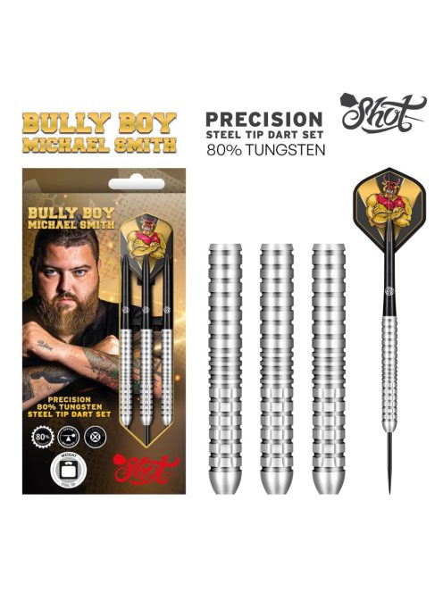 DARTS SZETT STEEL SHOT MICHAEL SMITH PRECISION 22G, 80% WOLFRAM