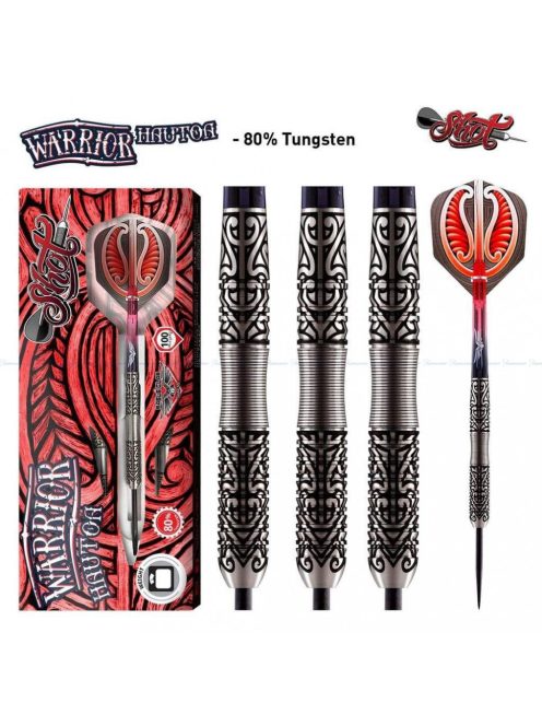 Darts szett Shot steel, Warrior Hautoa, 24g, 80% wolfram