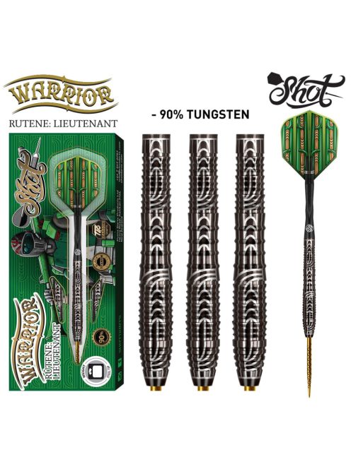 DARTS SZETT SHOT STEEL, WARRIOR RUTENE 23G, 90% WOLFRAM