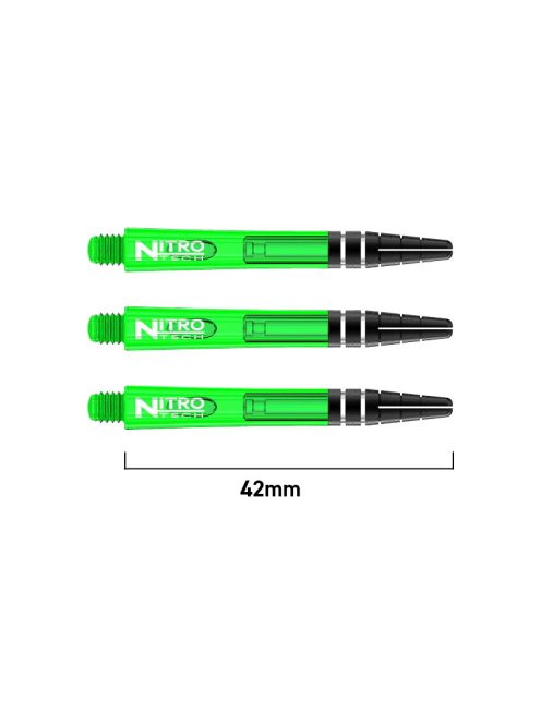 Dart shaft Red Dragon Nitrotech plastic green, long, 42mm