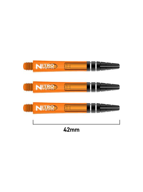 Dart shaft Red Dragon Nitrotech plastic orange, long, 42mm