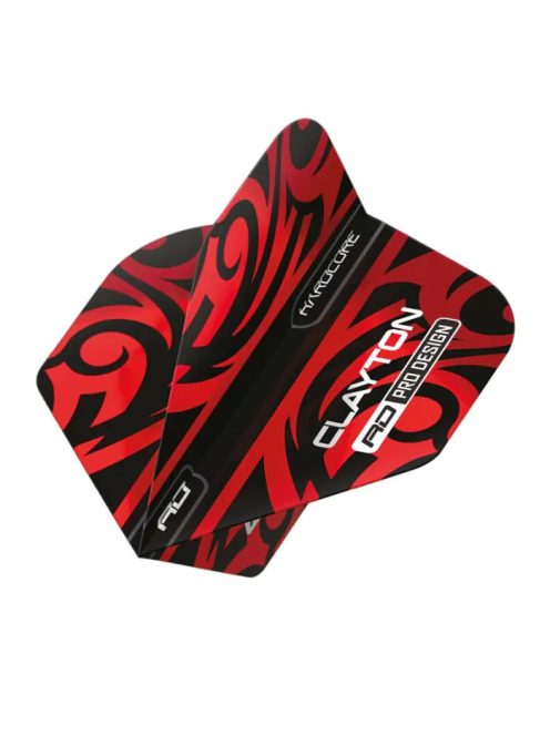 DARTS TOLL JONNY CLAYTON RED & BLACK TRIBAL RED DRAGON