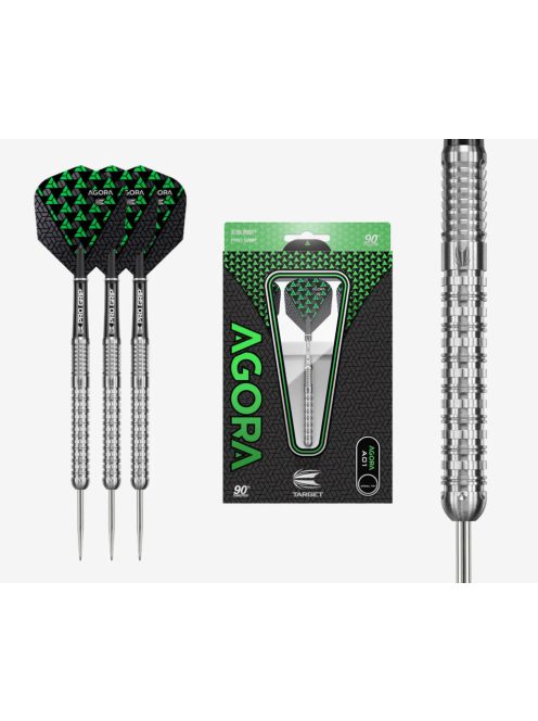 Darts szett TARGET steel, 24g, Agora A01, 90% wolfram