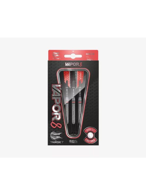 Darts szett TARGET steel, 26g, VAPOR8 02, 80% wolfram