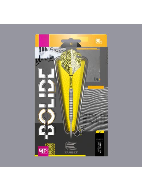 Darts szett TARGET steel Bolide 01, 23g, swiss, 90% wolfram