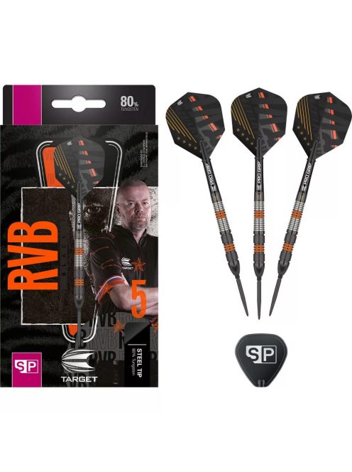 DART SZETT STEEL TARGET RAYMOND VAN BARNEVELD SP BLACK 2023, 21G 80%