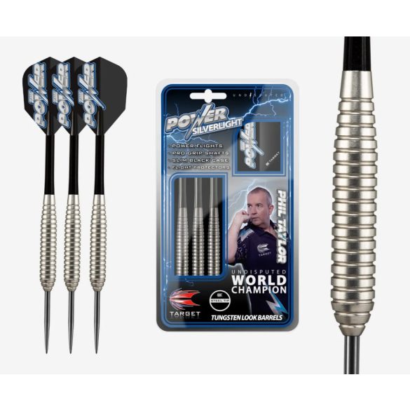 Dart szett TARGET steel POWER SILVERLIGHT 24g - Phil Taylor