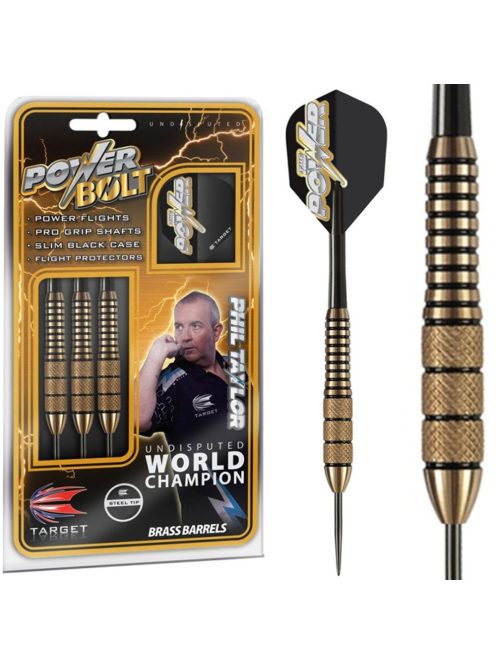 Dart szett TARGET steel POWER Bolt 22g - Phil Taylor