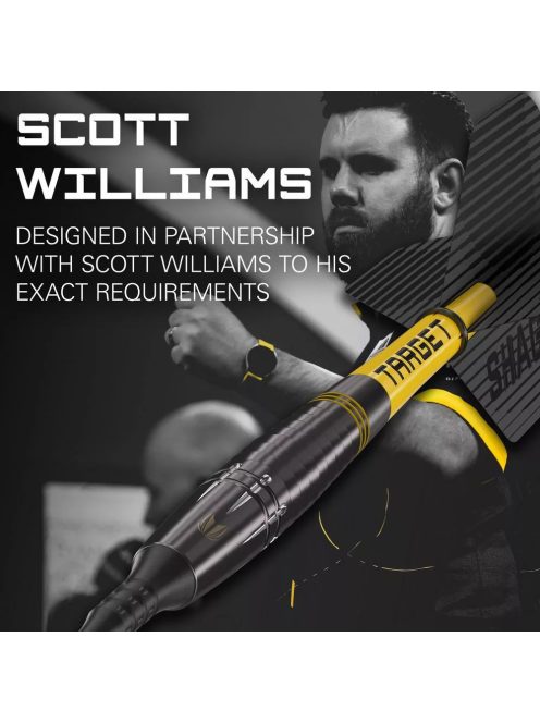 Dart szett soft Target Scott Williams Black 20g, 90% wolfram