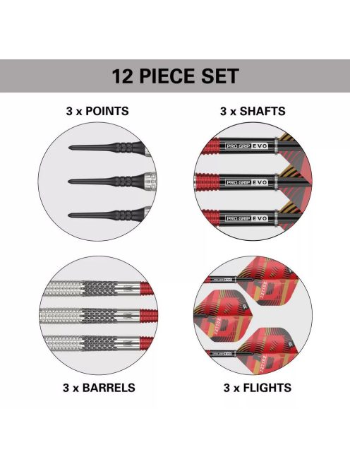 DART SZETT SOFT TARGET STEPHEN BUNTING G5, 18G 95% WOLFRAM