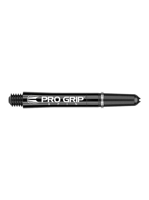 DART SZÁR TARGET PRO GRIP SPIN MŰANYAG FORGÓ, FEKETE, KÖZEPES, 9DB-OS CSOMAG