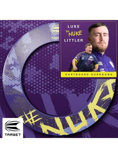 Darts falvédő Target Luke Littler 'The Nuke' lila