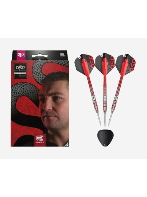 DARTS SET TARGET STEEL SP, ASPINALL G2, 22G 95% WOLFRAM