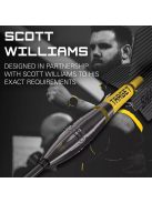 DART SZETT STEEL SWISS POINT TARGET SCOTT WILLIAMS BLACK 25G, 90% WOLFRAM