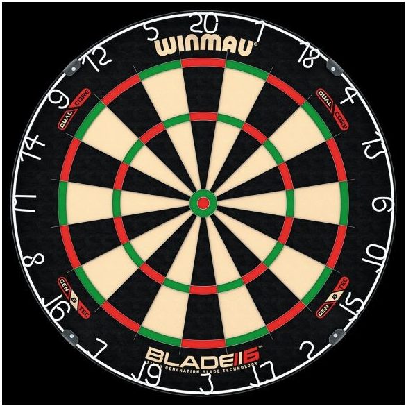 Winmau darts tábla, Blade 6 Dual Core, sisal  