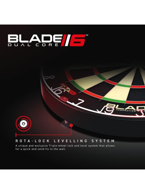 Winmau darts tábla, Blade 6 Dual Core, sisal  