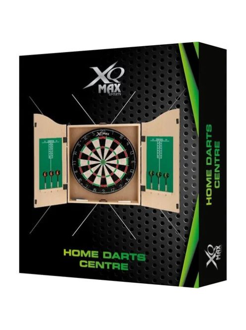 XQMAX komplett dart csomag home darts centre (bükk színű kabinet)