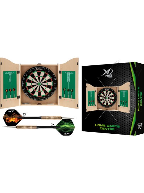 XQMAX komplett dart csomag home darts centre (bükk színű kabinet)